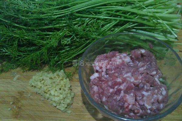 树叶包子……茴香肉馅的做法图解4