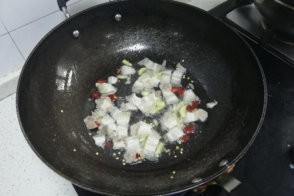 有机花菜炒肉片的做法图解3