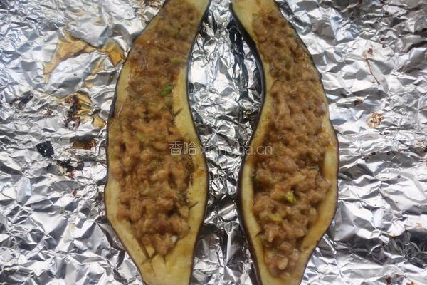 三色烤紫茄的做法图解7