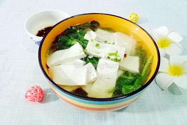 豌豆苗豆腐汤的做法图解8