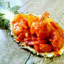 菠萝虾球的做法[图]