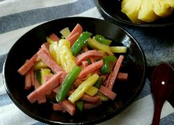 菠萝炒火腿