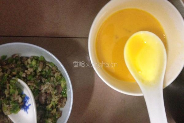 煎鸡蛋饺的做法图解2