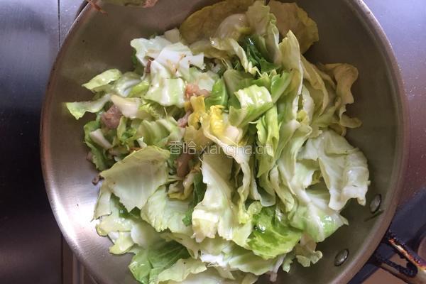 手撕包菜的做法图解4