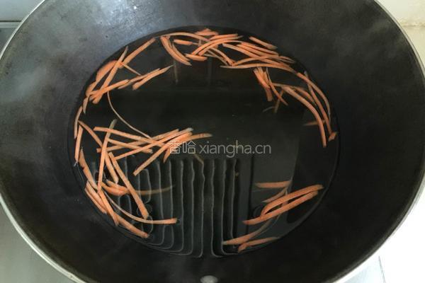 肉丝炝香芹的做法图解5