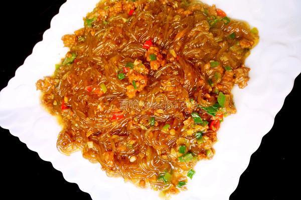 粉条炒肉末的做法图解11