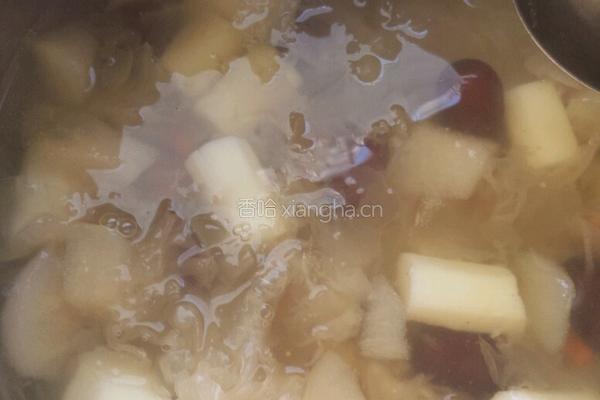 山药雪梨滋补汤的做法图解13