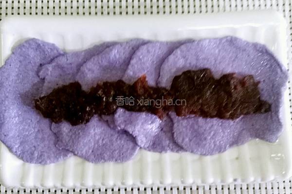 玫瑰花红豆卷的做法图解4