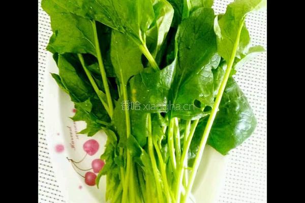 菠菜煎饼的做法图解1