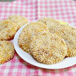 芝麻地瓜糯米饼的做法[图]