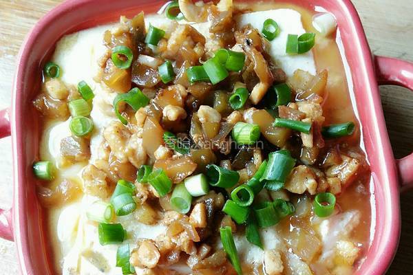 豆腐肉末蒸蛋的做法图解11