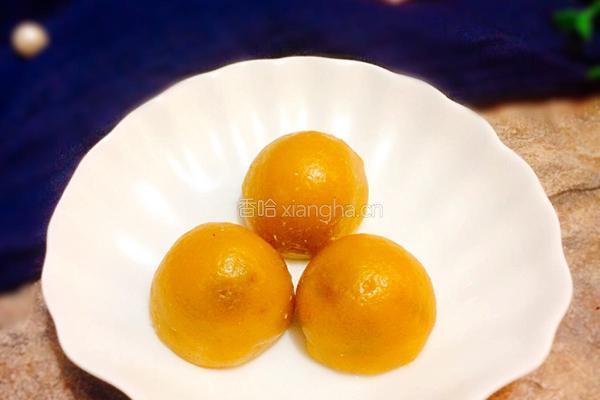 南瓜紫薯糯米糍的做法图解14
