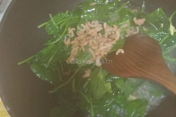 菠菜鸡蛋虾米面条的做法图解7