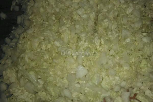 白菜猪肉饺子的做法图解3