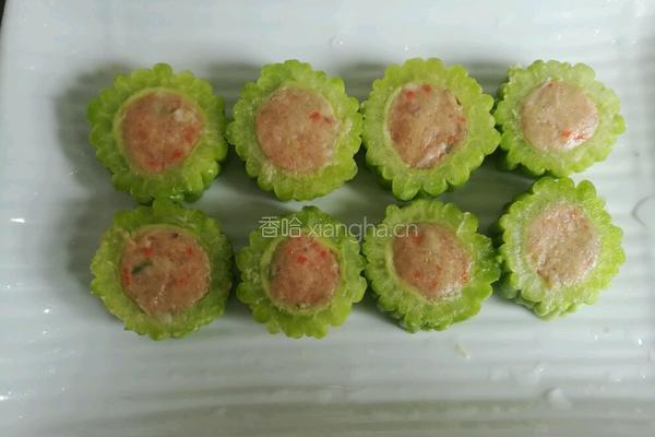 苦瓜酿肉的做法图解4
