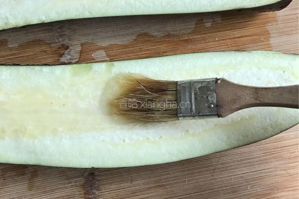 茄子烤肉饼的做法图解2