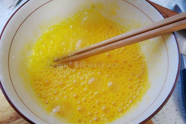青蒜涨蛋的做法图解2