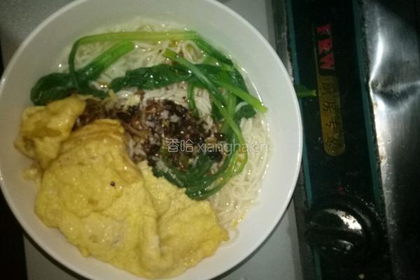 鸡蛋青菜面