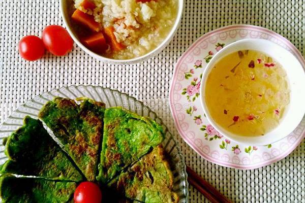 菠菜煎饼的做法图解7