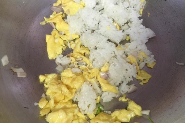 虾仁五彩炒饭的做法图解8