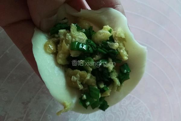 韭菜鸡蛋水饺的做法图解5