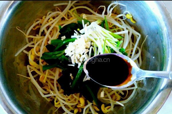 凉拌黄豆芽的做法图解13