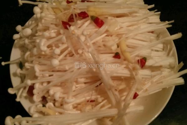 蒸金针菇的做法图解2