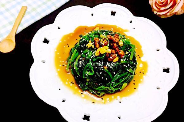 陈醋拌菠菜的做法图解11