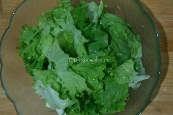 拌生菜的做法图解2