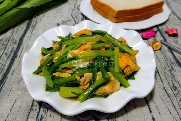 油麦菜炒鸡蛋的做法图解10