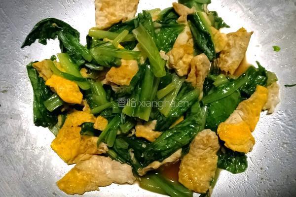 油麦菜炒鸡蛋的做法图解8