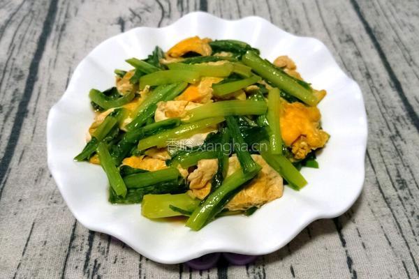 油麦菜炒鸡蛋的做法图解9