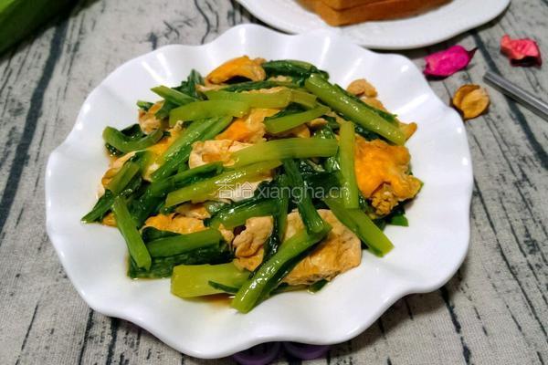 油麦菜炒鸡蛋的做法图解11