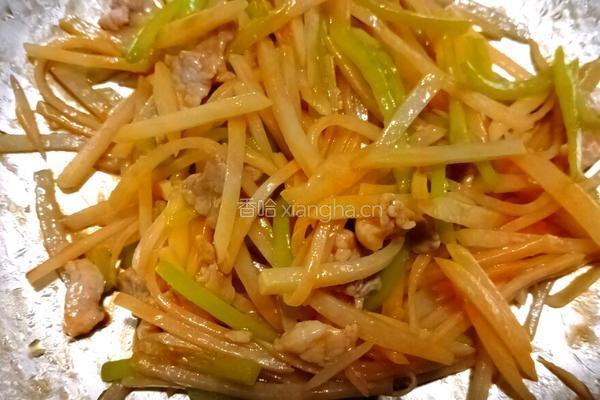 土豆尖椒炒肉的做法图解8