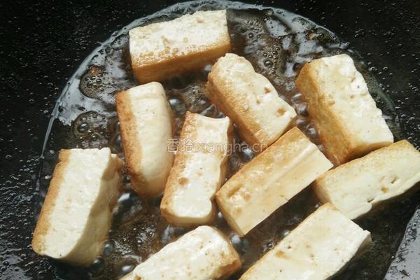 香豆腐闷里脊的做法图解3