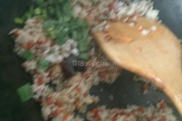 火腿炒饭的做法图解9