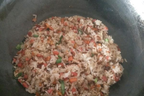 火腿炒饭的做法图解10