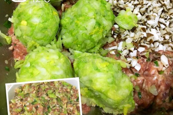白菜香菇猪肉饺子的做法图解4