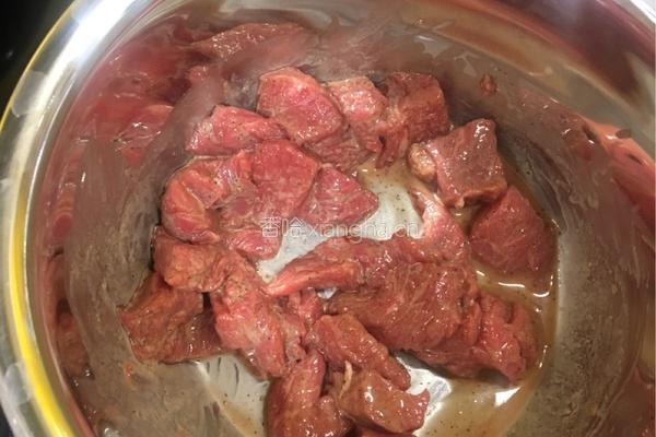 青椒牛肉的做法图解3
