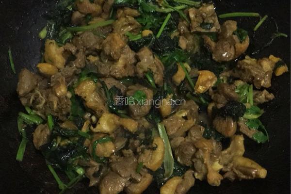 紫苏炒鸭的做法图解5