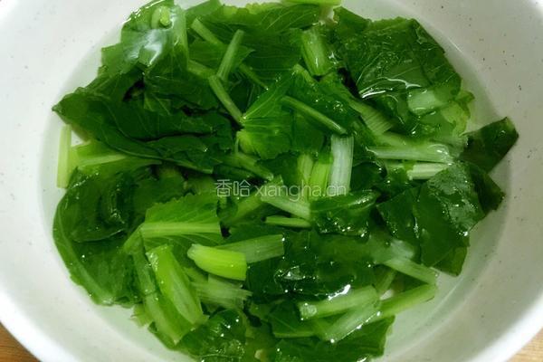 肉末小白菜的做法图解4