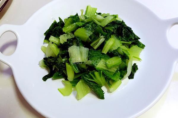 肉末小白菜的做法图解5