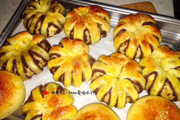 (普通面粉)豆沙面包的做法图解18