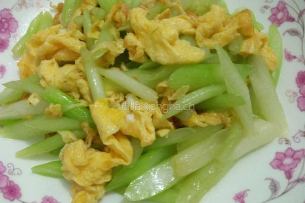 油菜心炒蛋的做法图解6