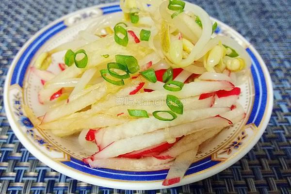 爽拌豆芽萝卜丝的做法图解7