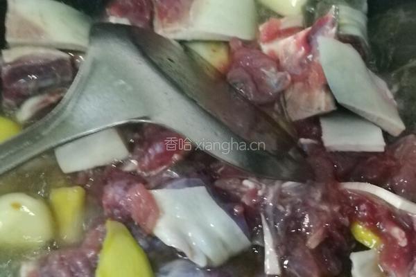 水鱼炖羊肉的做法图解8