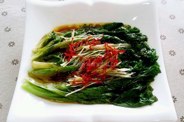 白灼生菜的做法图解11