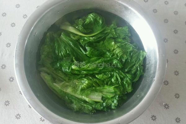 白灼生菜的做法图解6