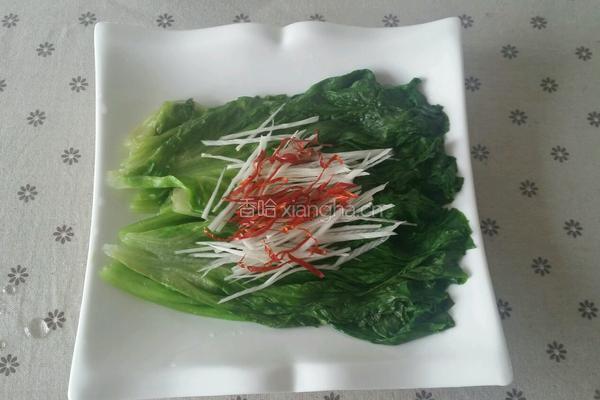 白灼生菜的做法图解7