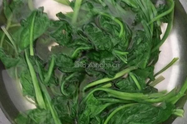 菠菜炒鸡蛋的做法图解1